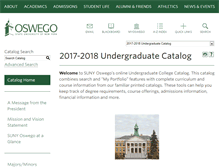 Tablet Screenshot of catalog.oswego.edu
